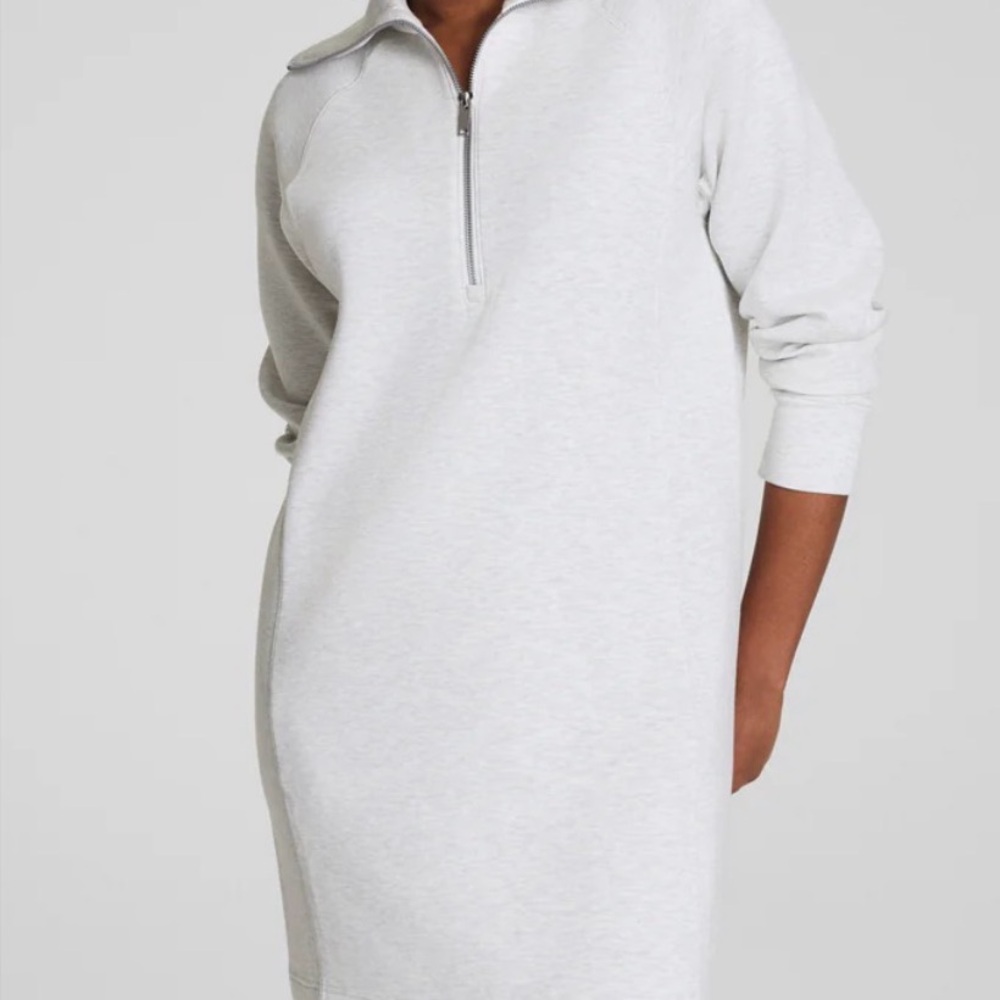 SPANX Light Gray Long Sleeve Dress